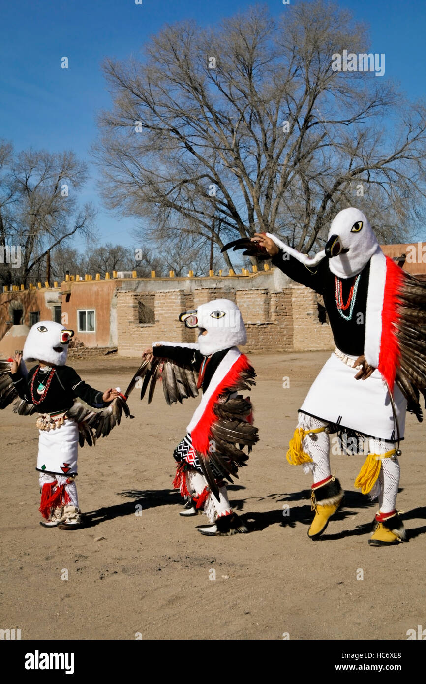 Ohkay Owingeh Pueblo, New Mexico. Eagle dances Stock Photo Alamy