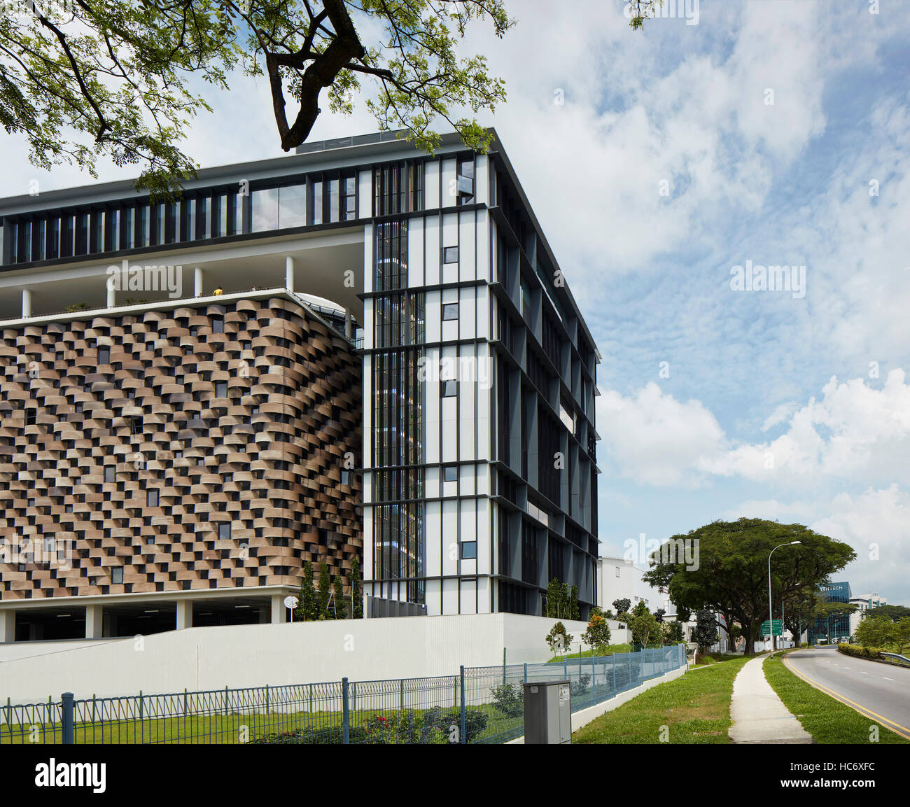 Oblique elevation from boulevard. SELECT Group Headquarters, Singapore ...