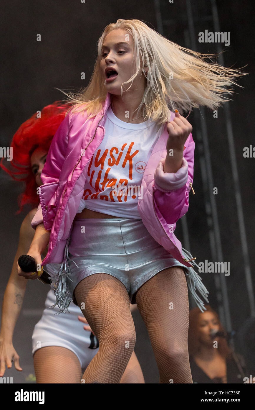 Zara Larsson performing live at Way Out West Festival Featuring Stock Photo  - Alamy