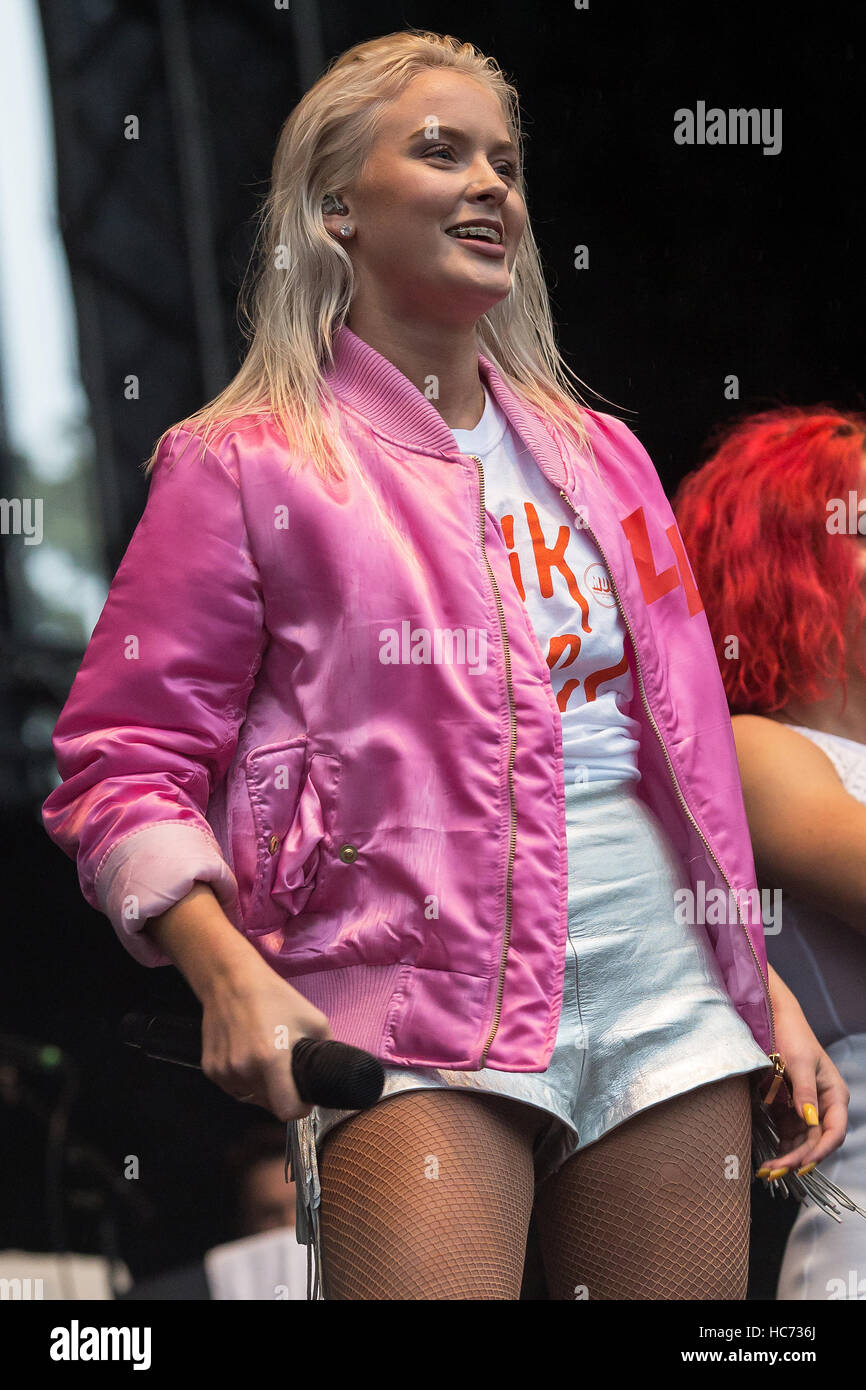 Zara Larsson performing live at Way Out West Festival Featuring Zara