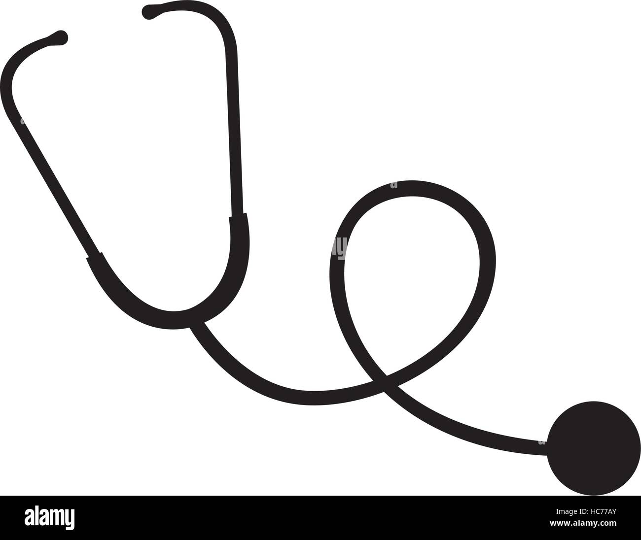 stethoscope medical device icon vector illustration design Stock Vector ...