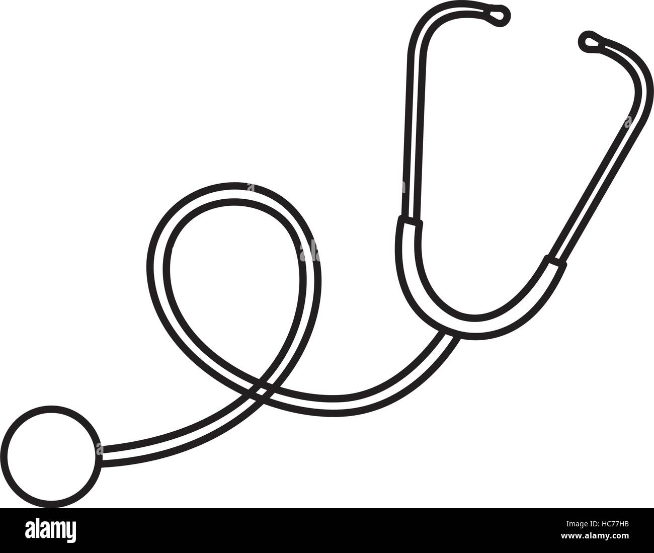 stethoscope medical device icon vector illustration design Stock Vector ...