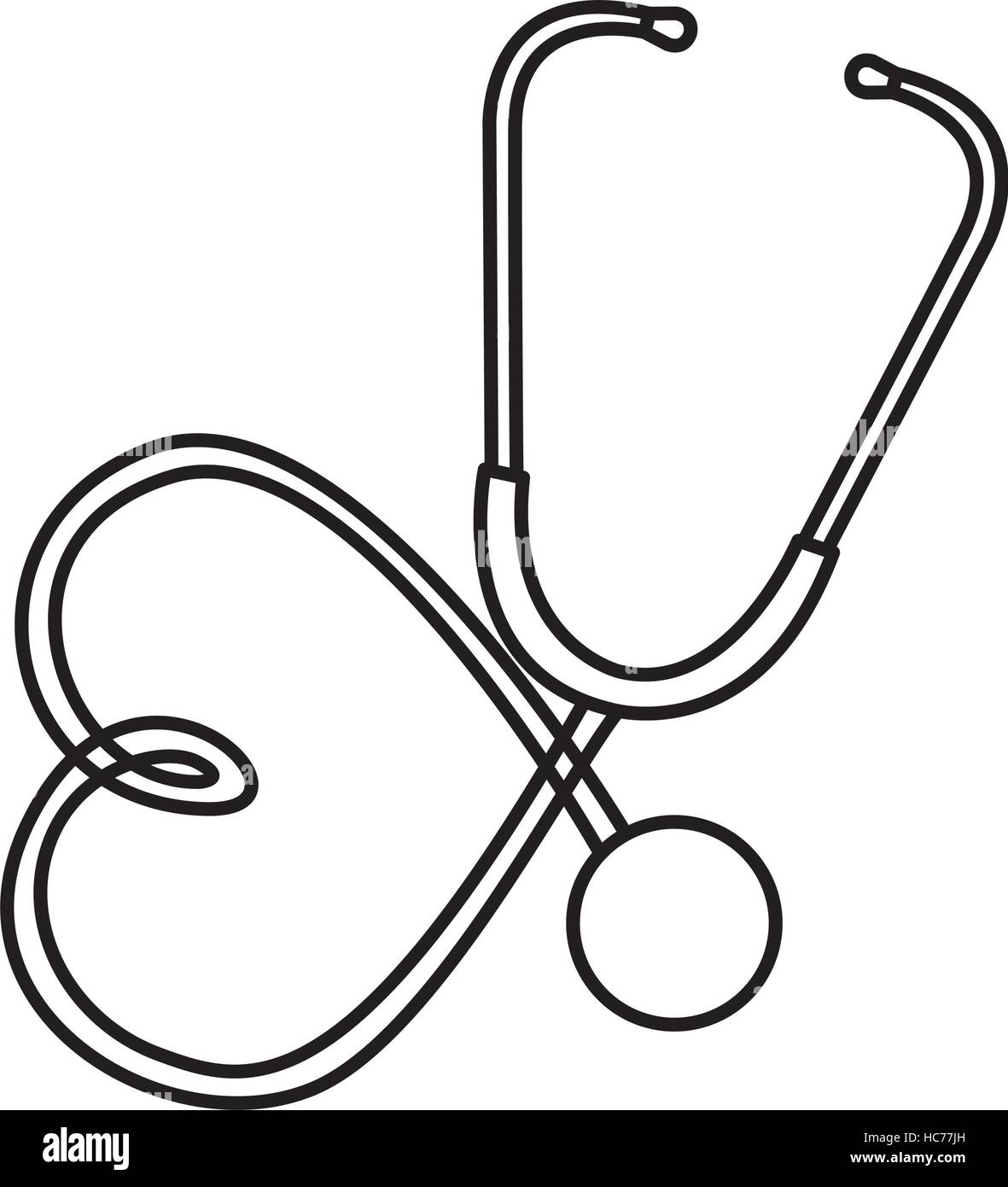 stethoscope medical device icon vector illustration design Stock Vector ...