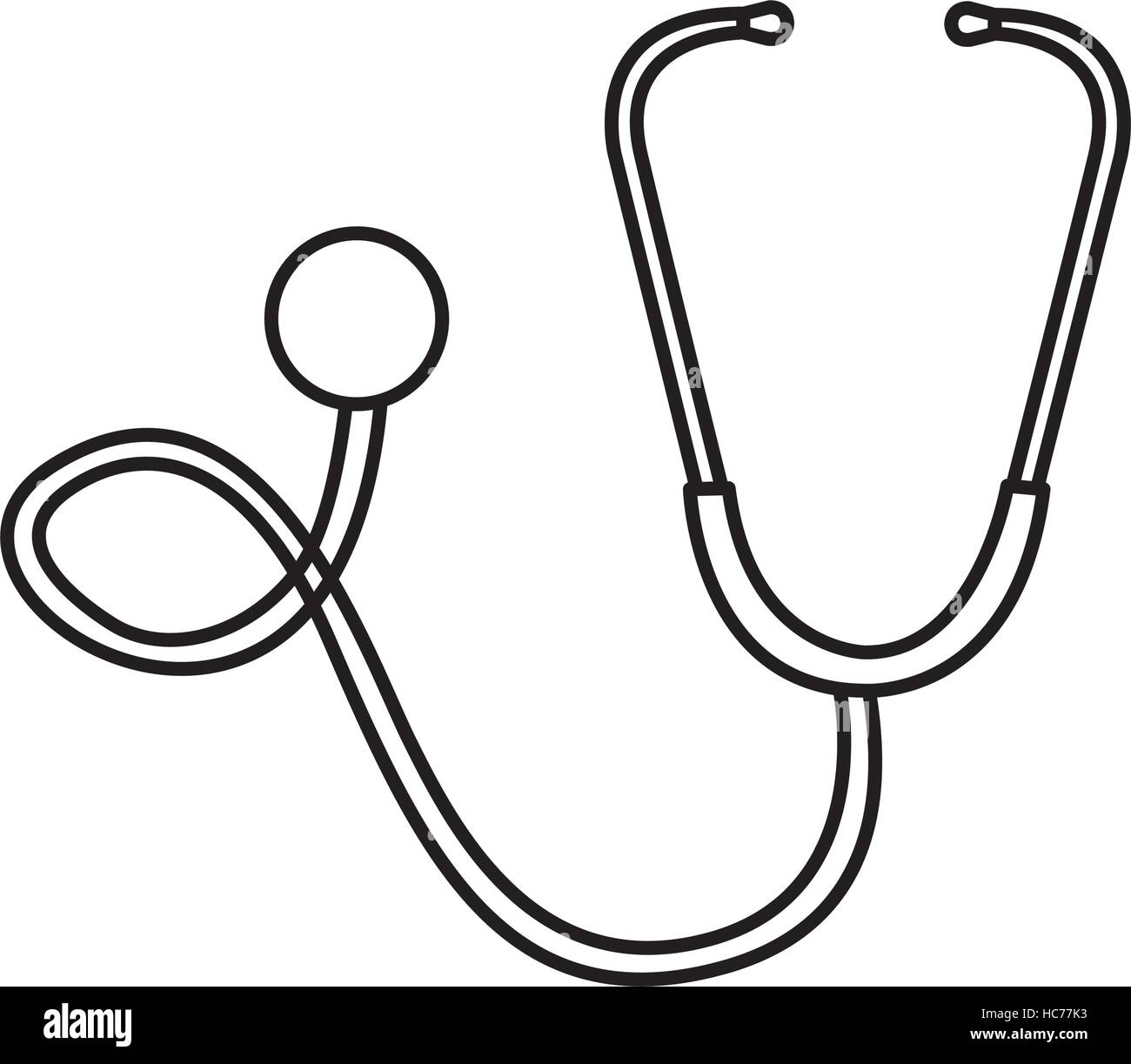 stethoscope medical device icon vector illustration design Stock Vector ...