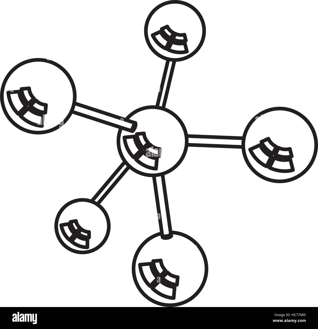molecule structure isolated icon vector illustration design Stock ...
