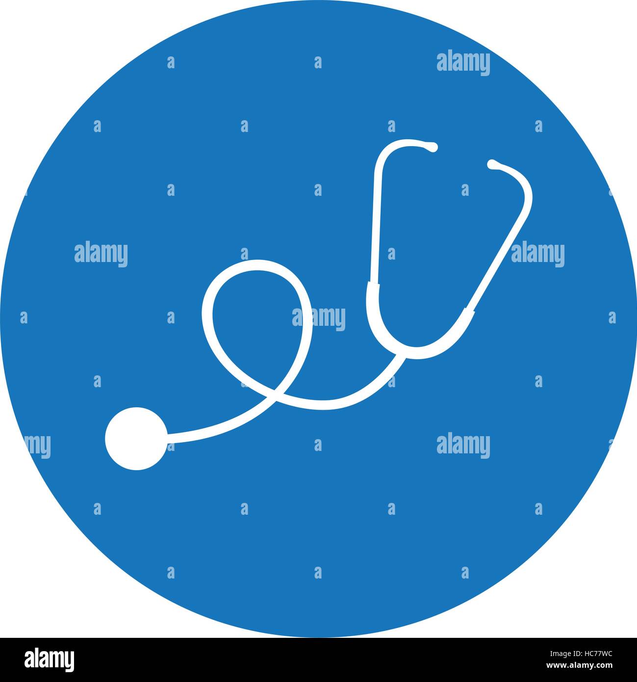 stethoscope medical device icon vector illustration design Stock Vector ...