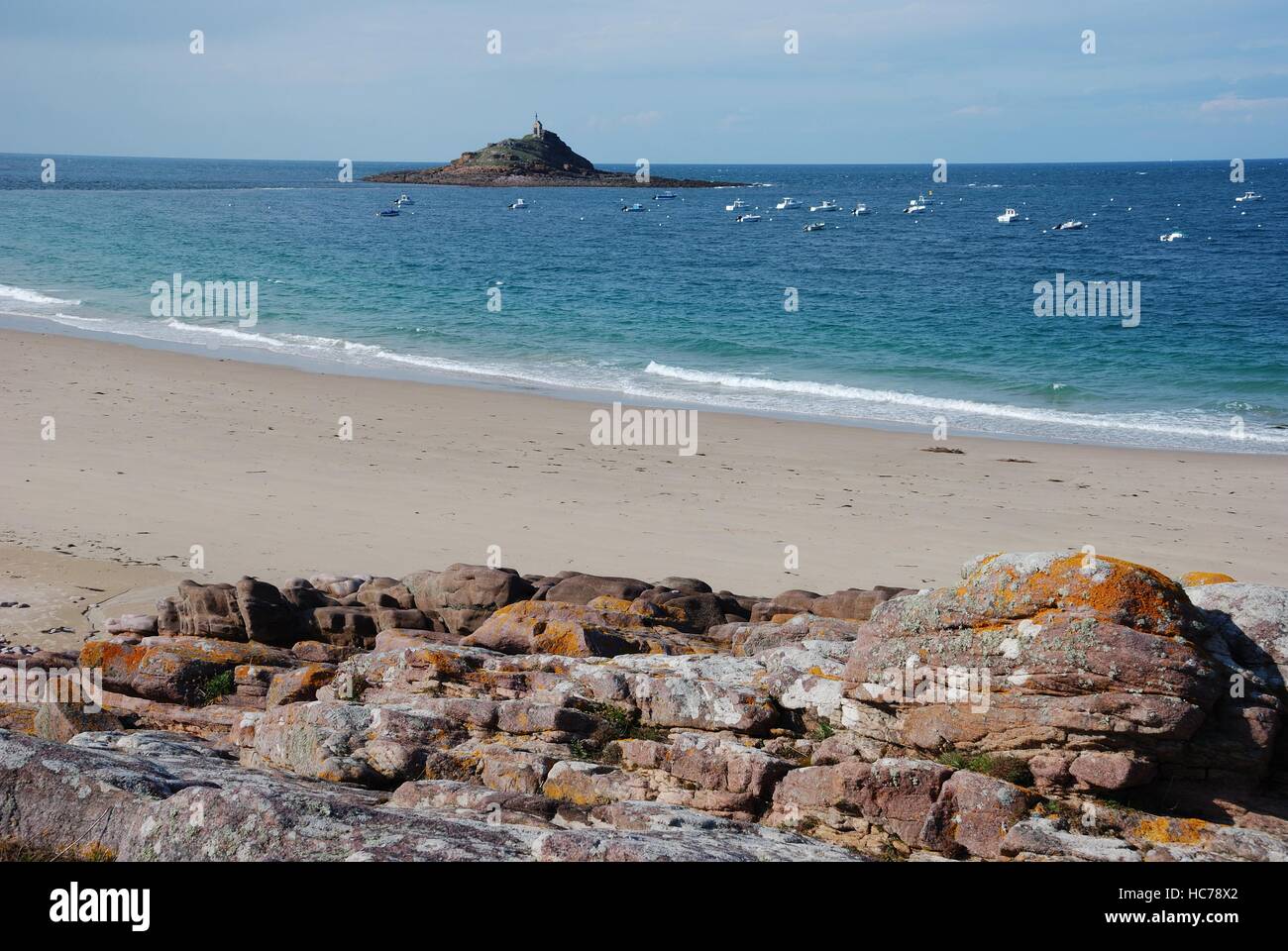 Erquy, Les Hopitaux, 'îlot Saint-Michel 22 Stock Photo