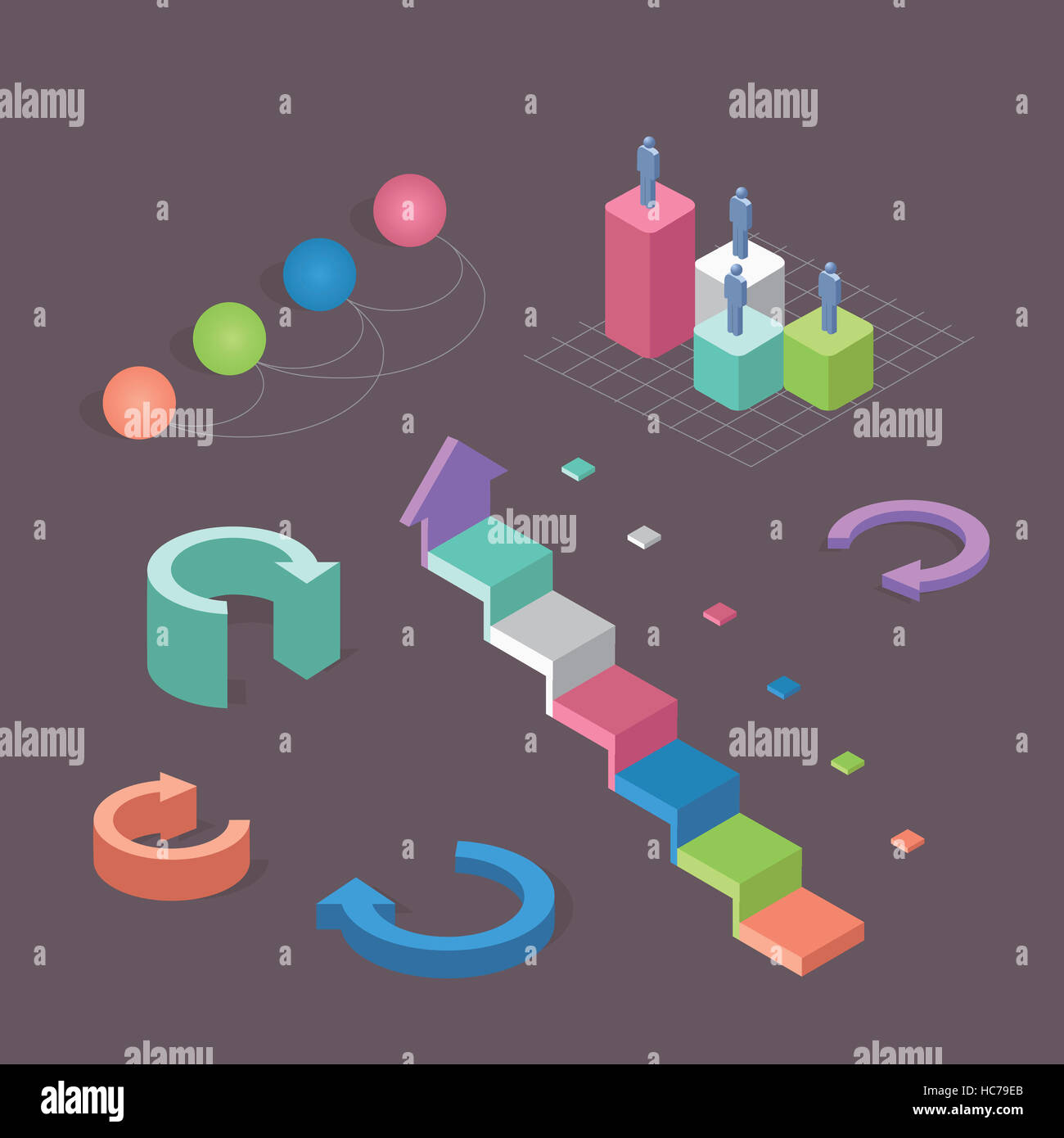 Step infographic options or process arrow graphs hi-res stock ...