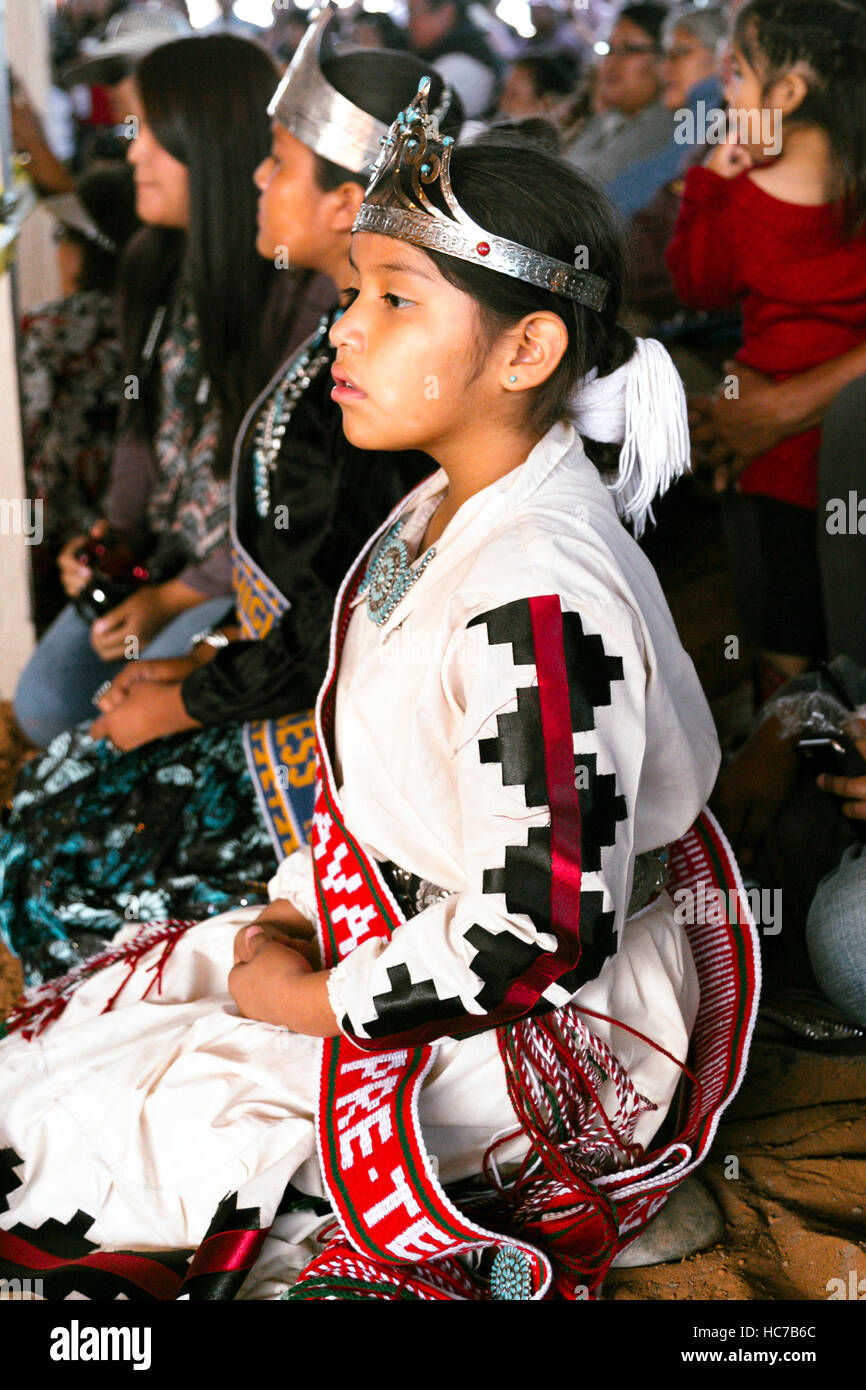 Navajo Nation, Window Rock, AZ. USA.  Navajo Nation Fair. Miss Navajo Nation Beauty pageant. Stock Photo