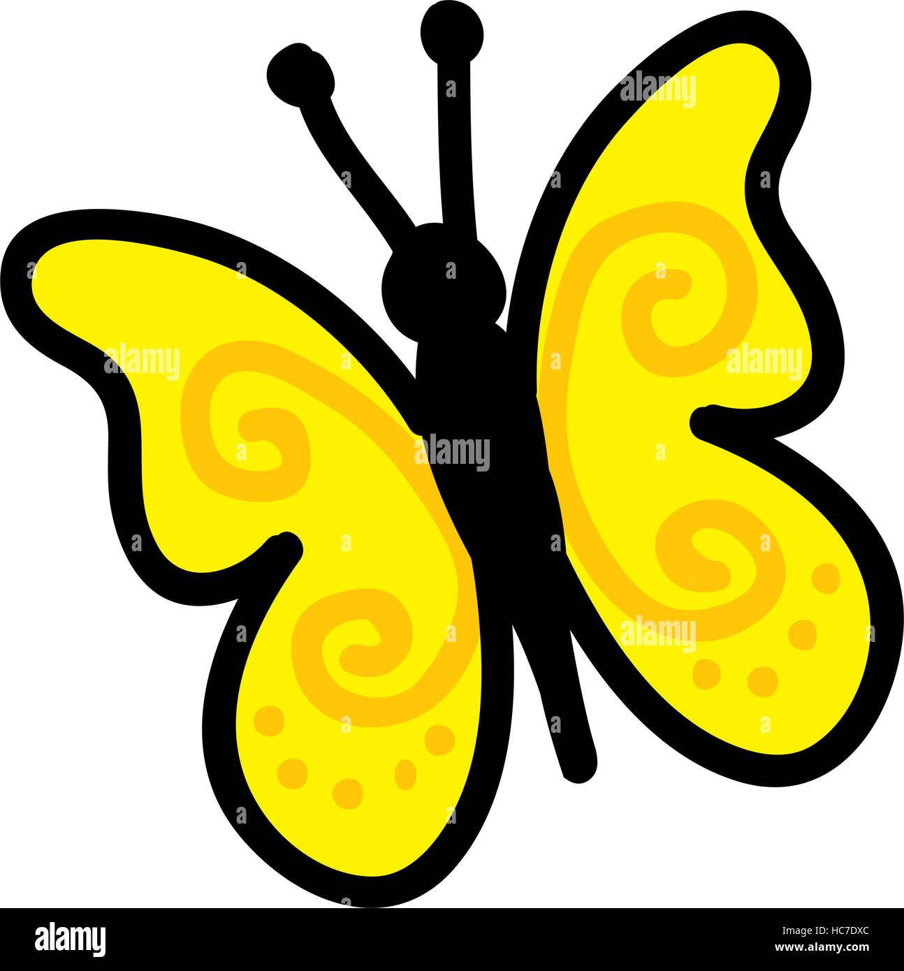 cute butterfly drawing icon vector illustration design Stock ...