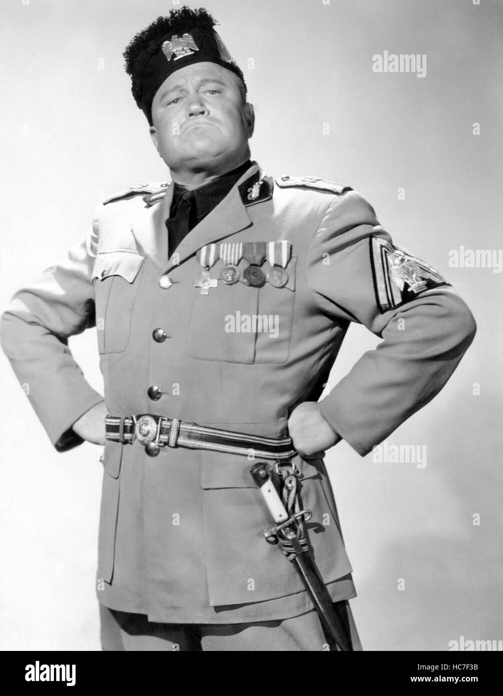 Joe Devlin THAT NAZTY NUISANCE, Joe Devlin as Benito Mussolini, 1943 Stock Photo ...