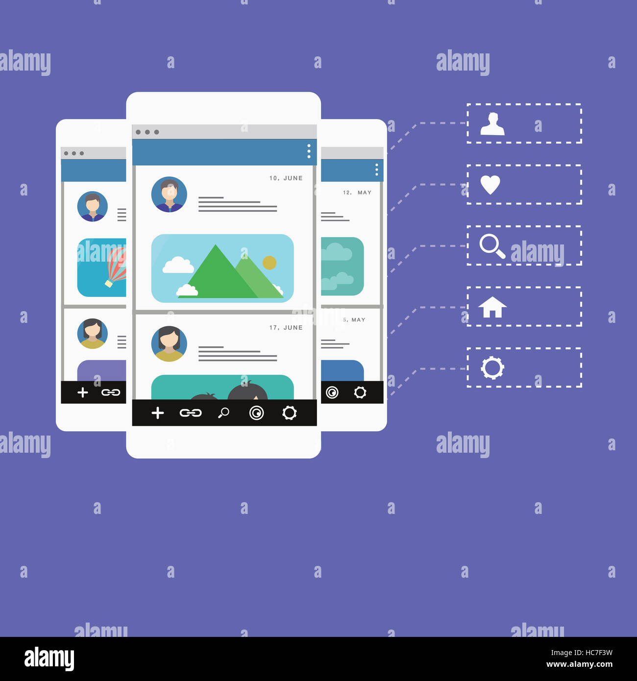 Mobile communication in smart age Stock Photo - Alamy