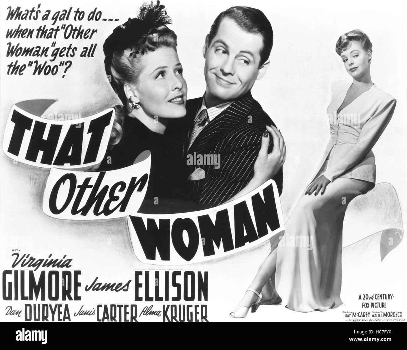 THAT OTHER WOMAN, US poster, from left: Janis Carter, James Ellison ...