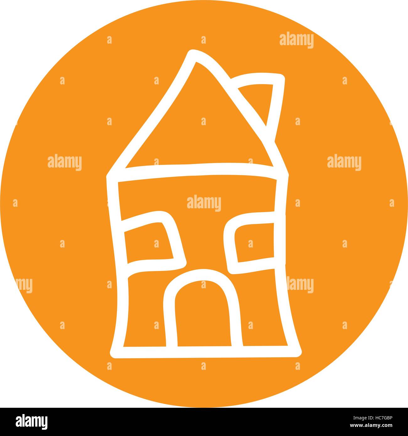 cute house drawing isolated icon vector illustration design Stock ...