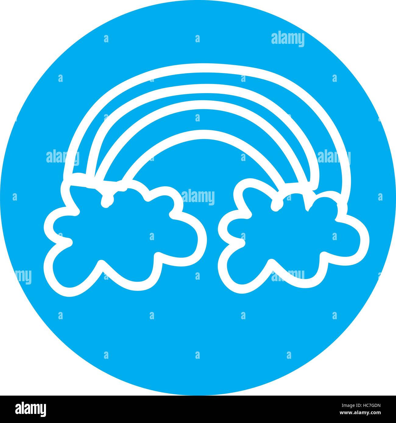 cute rainbow isolated icon vector illustration design Stock Vector ...