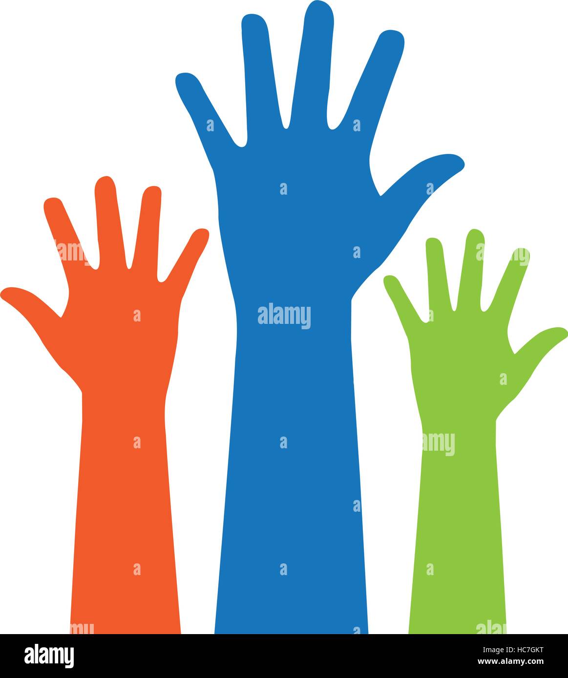 hands human up isolated icon vector illustration design Stock Vector ...