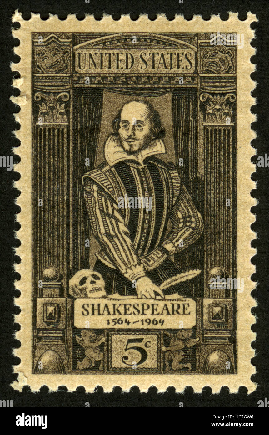 US postage stamp, Shakespeare 15641964 Stock Photo Alamy