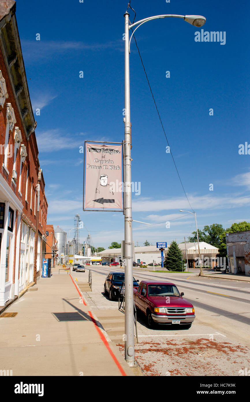 Future birthplace of Captain James T Kirk, West First Street, Riverside, Washington County, Iowa