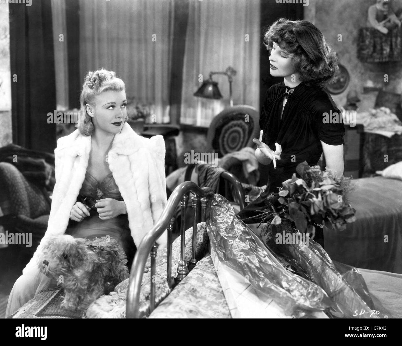 STAGE DOOR, Ginger Rogers, Katharine Hepburn, 1937 Stock Photo Alamy