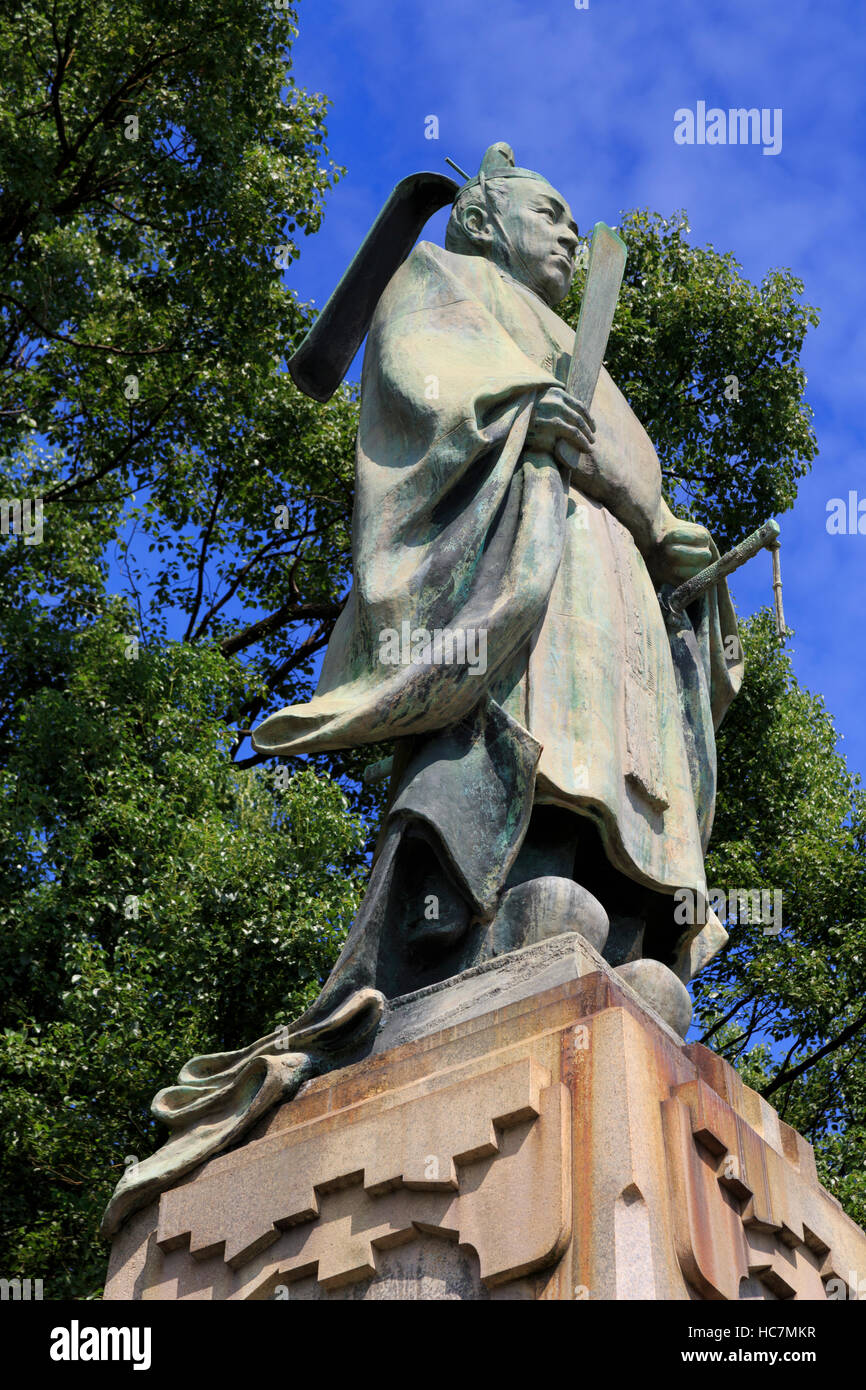 Shimadzu Nariakira Statue, Kagoshima City, Kyushu Island, Japan, Asia Stock Photo