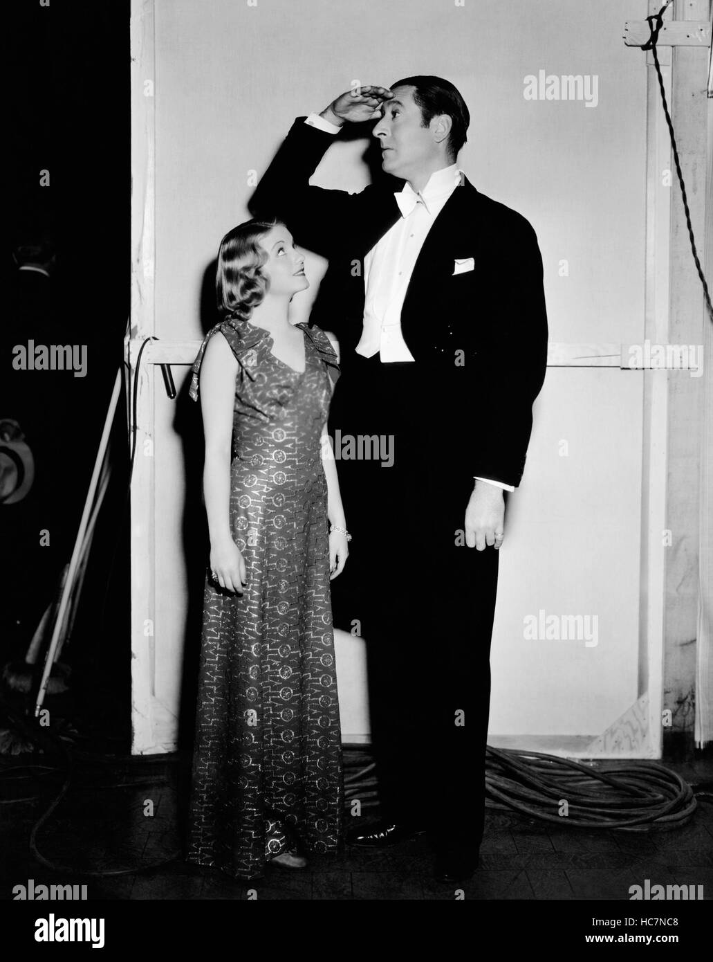 STEP LIVELY, JEEVES!, 6'5" Arthur Treacher, clowning around onset with