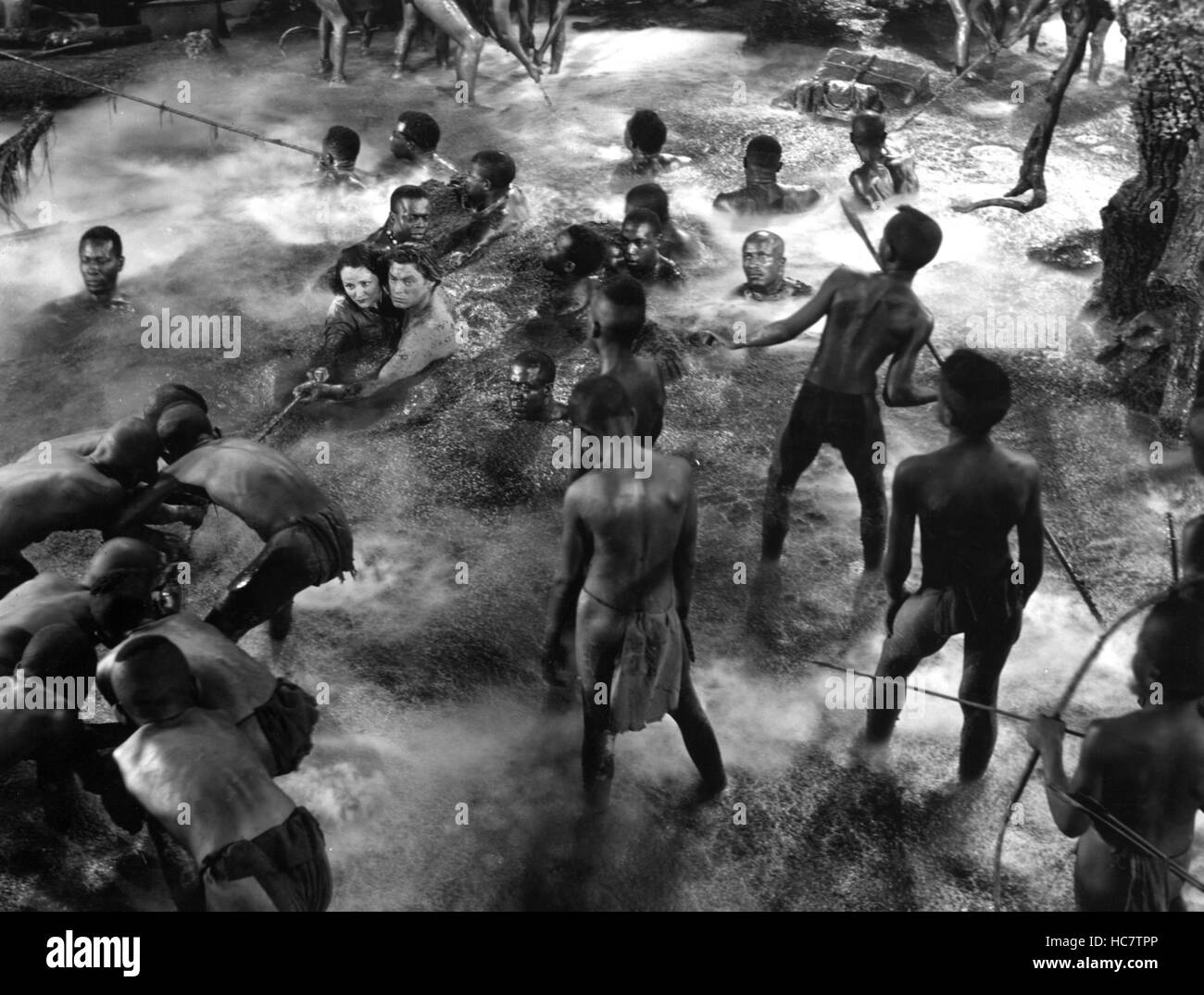 TARZAN ESCAPES, Benita Hume, Johnny Weissmuller, 1936 Stock Photo - Alamy