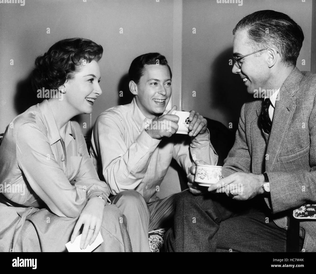 TEA AND SYMPATHY, from left, Deborah Kerr, John Kerr, source author