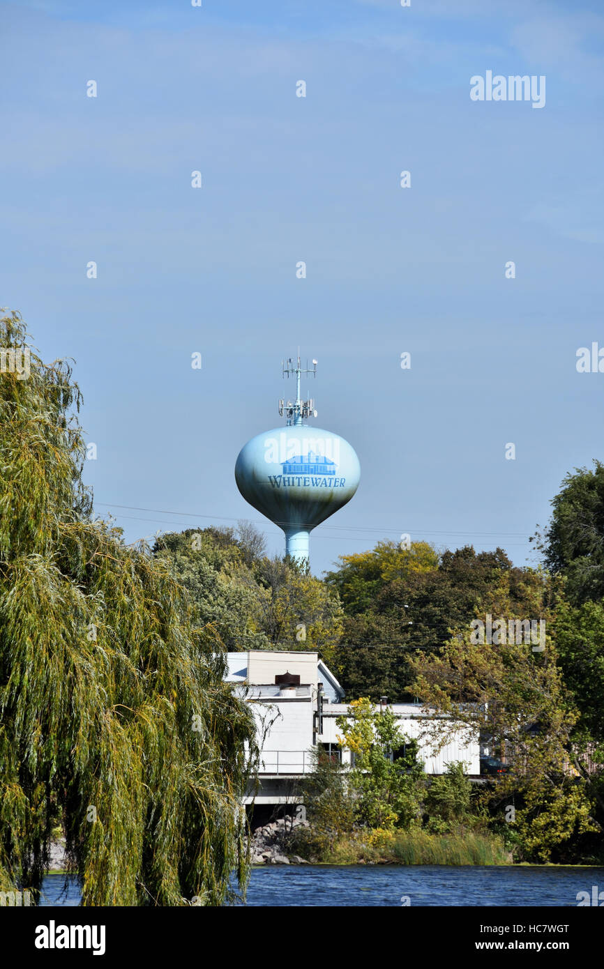 Water tower in Whitewater, Wisconsin Stock Photo Alamy