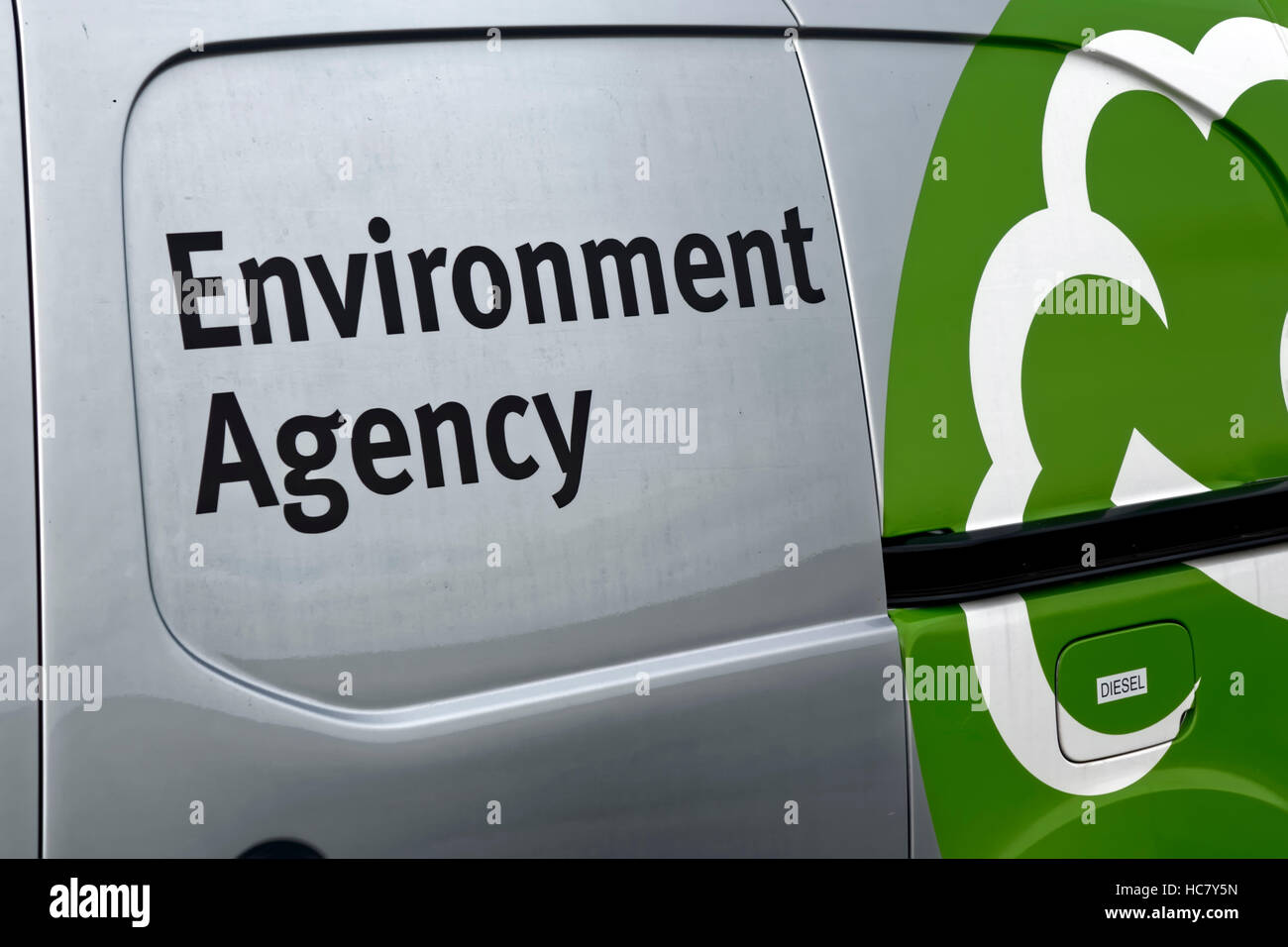 An Environment Agency Van in Wiltshire, United Kingdom. Stock Photo