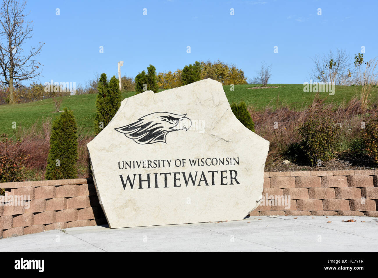 University of Wisconsin - Whitewater, Whitewater, Wisconsin Stock Photo