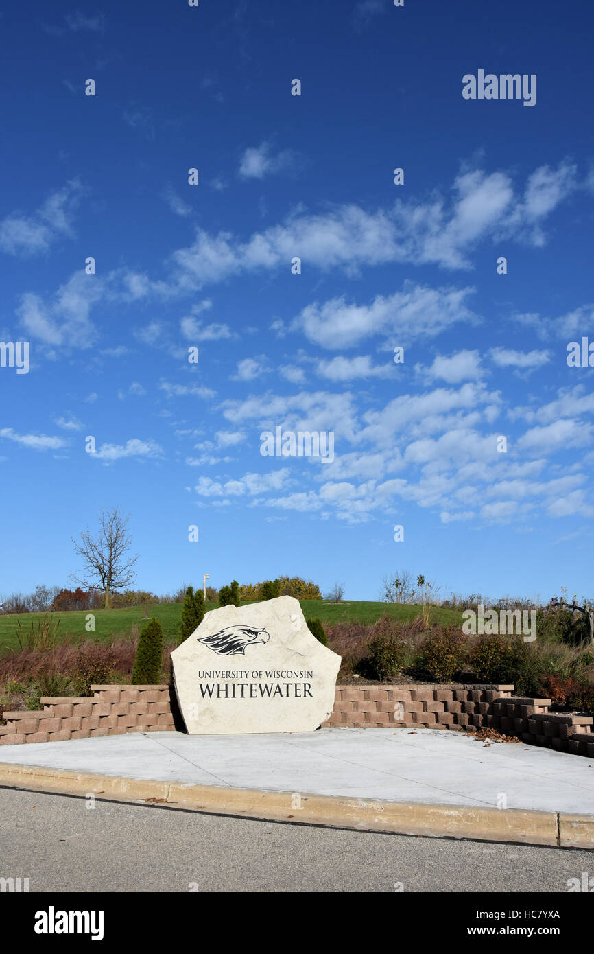 University of Wisconsin - Whitewater, Whitewater, Wisconsin Stock Photo