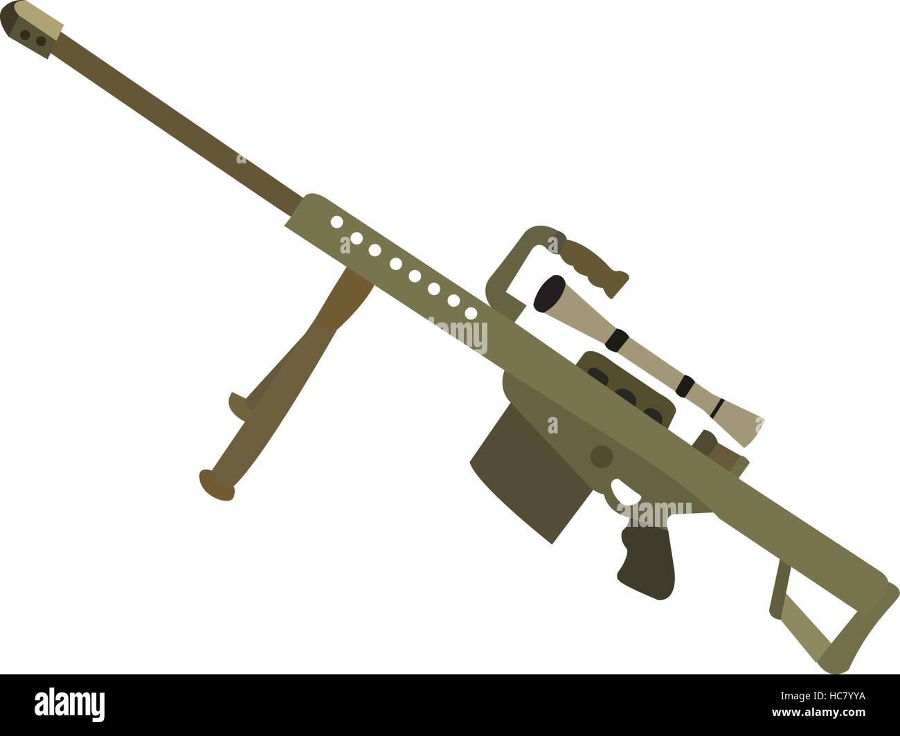 Sniper Rifle Arma Ícone Vector Ilustração Design Royalty Free SVG,  Cliparts, Vetores, e Ilustrações Stock. Image 100262356
