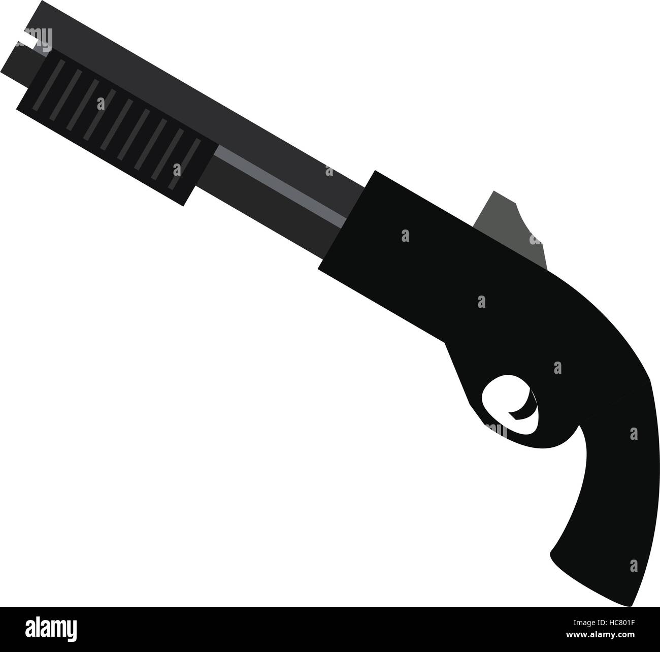 Isolated shotgun on a white background, Vector illustration Stock ...