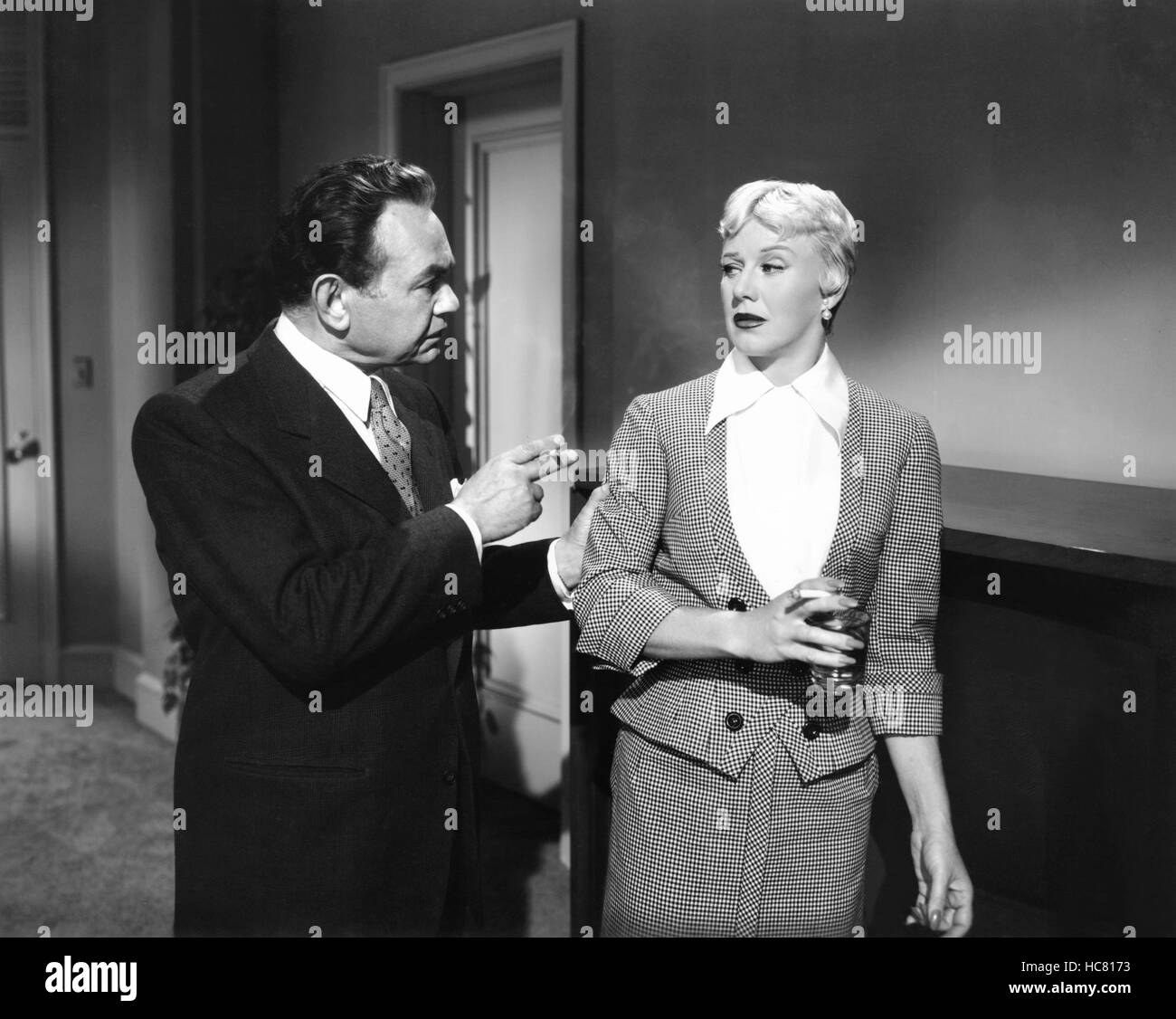 TIGHT SPOT, from left Edward G. Robinson, Ginger Rogers, 1955 Stock