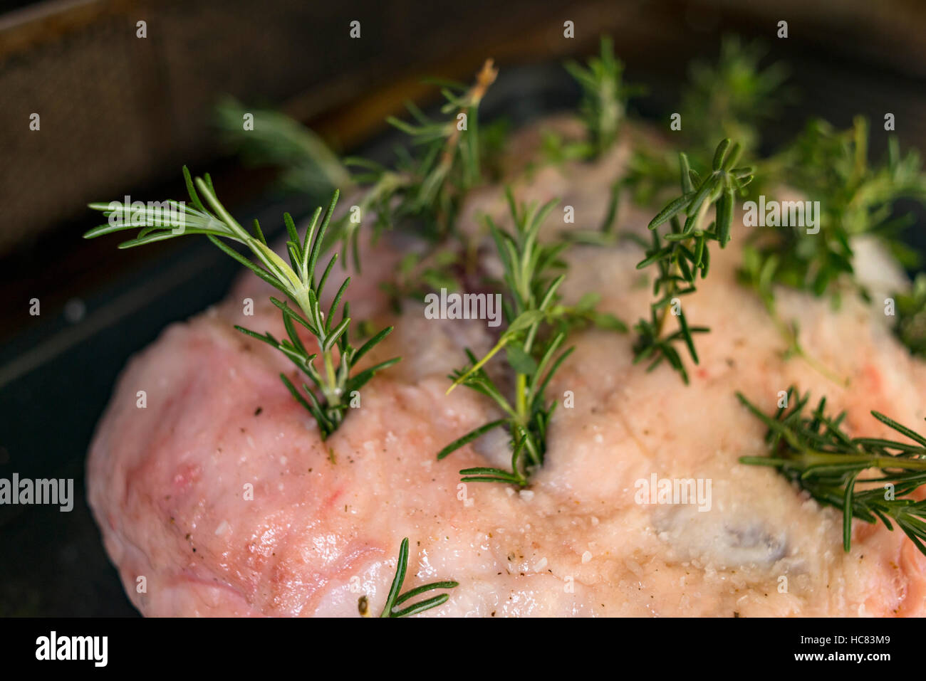 A roast lamb Stock Photo - Alamy