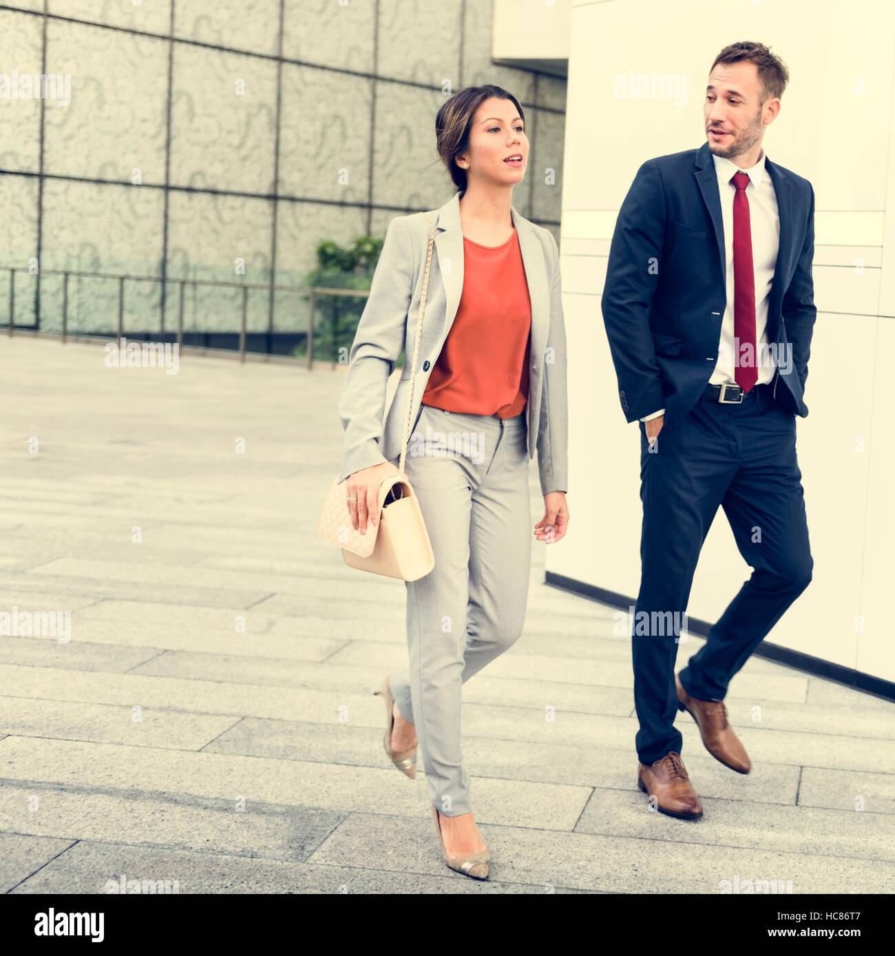 Business People Commuter Walking City Life Concept Stock Photo - Alamy