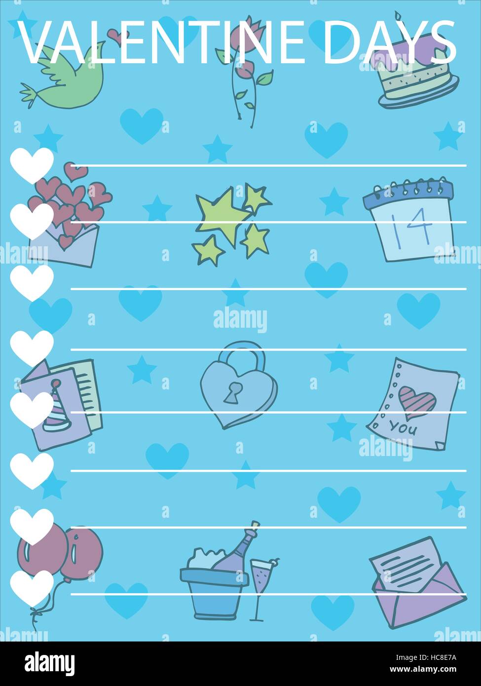 Collection greeting card valentine day Stock Vector Image & Art - Alamy