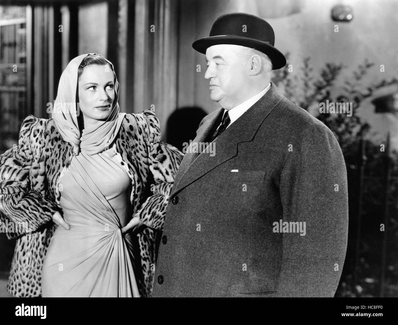 THREE STRANGERS, Geraldine Fitzgerald, Sydney Greenstreet, 1946 Stock
