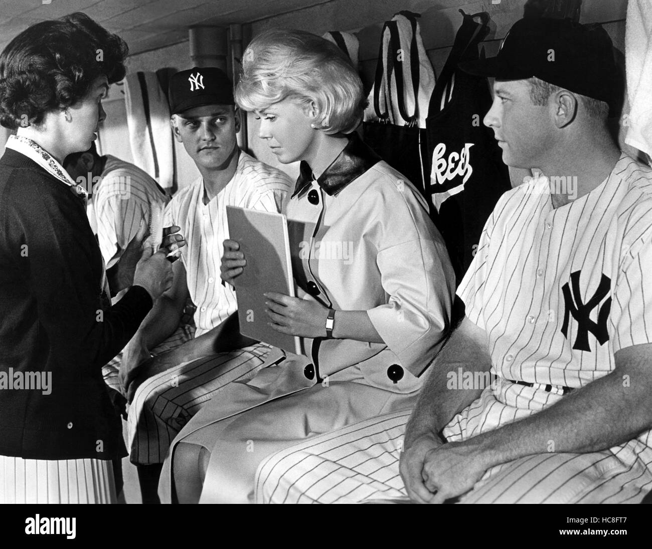 THAT TOUCH OF MINK, Roger Maris, Doris Day, Mickey Mantle, 1962 Stock Photo