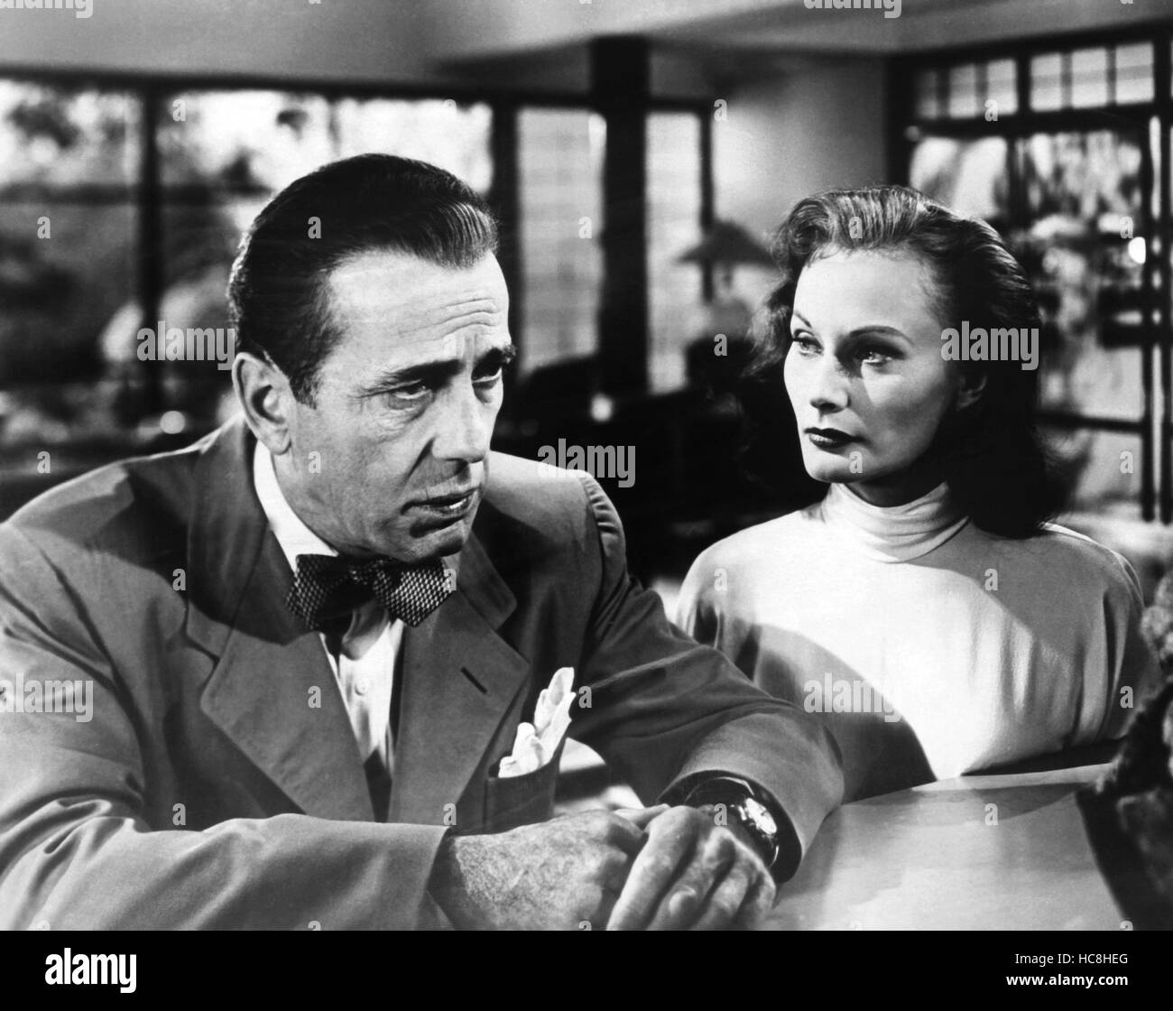 TOKYO JOE, from left Humphrey Bogart, Florence Marly, 1949 Stock Photo