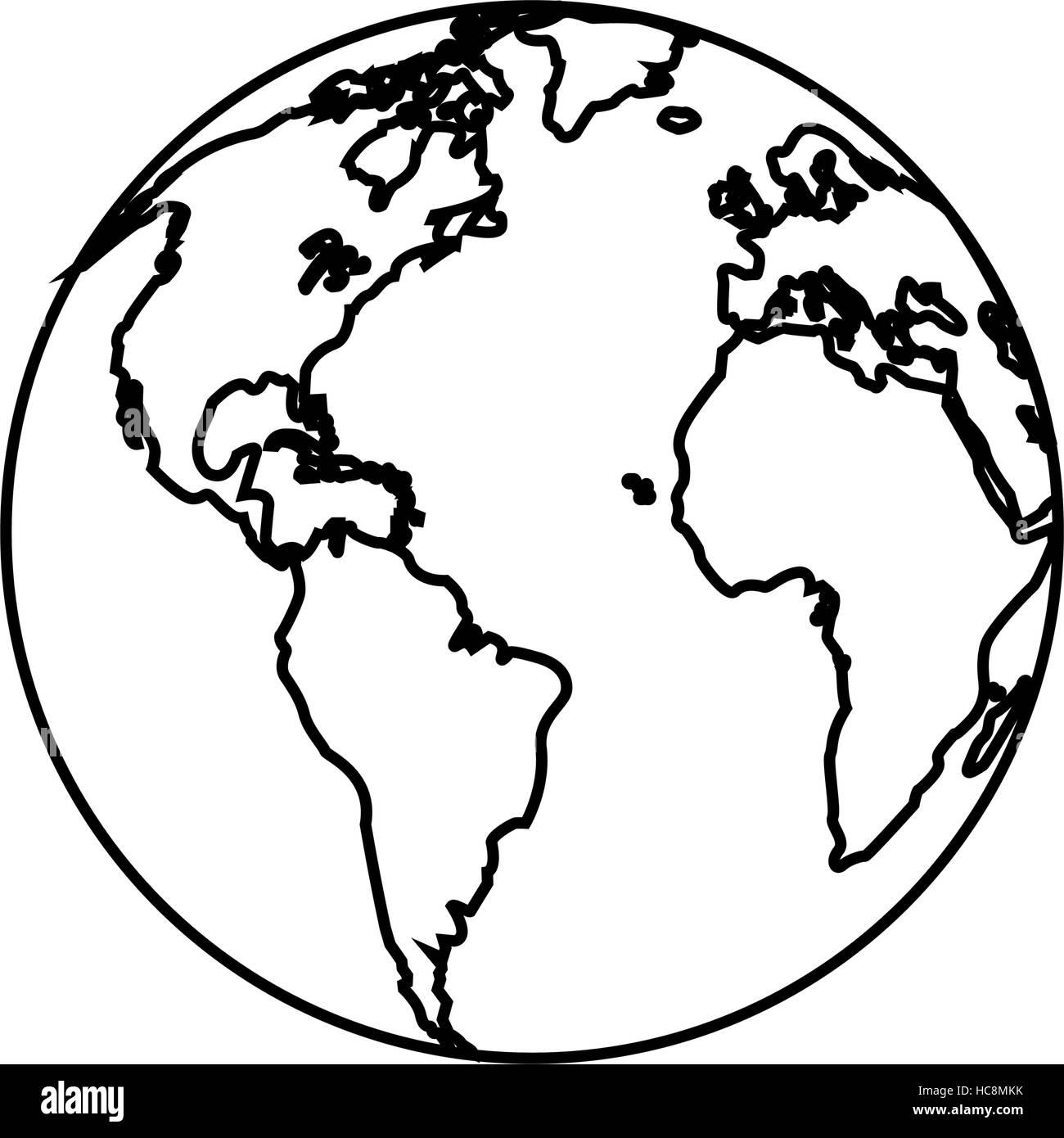 World globe isolated nobody Black and White Stock Photos & Images - Alamy