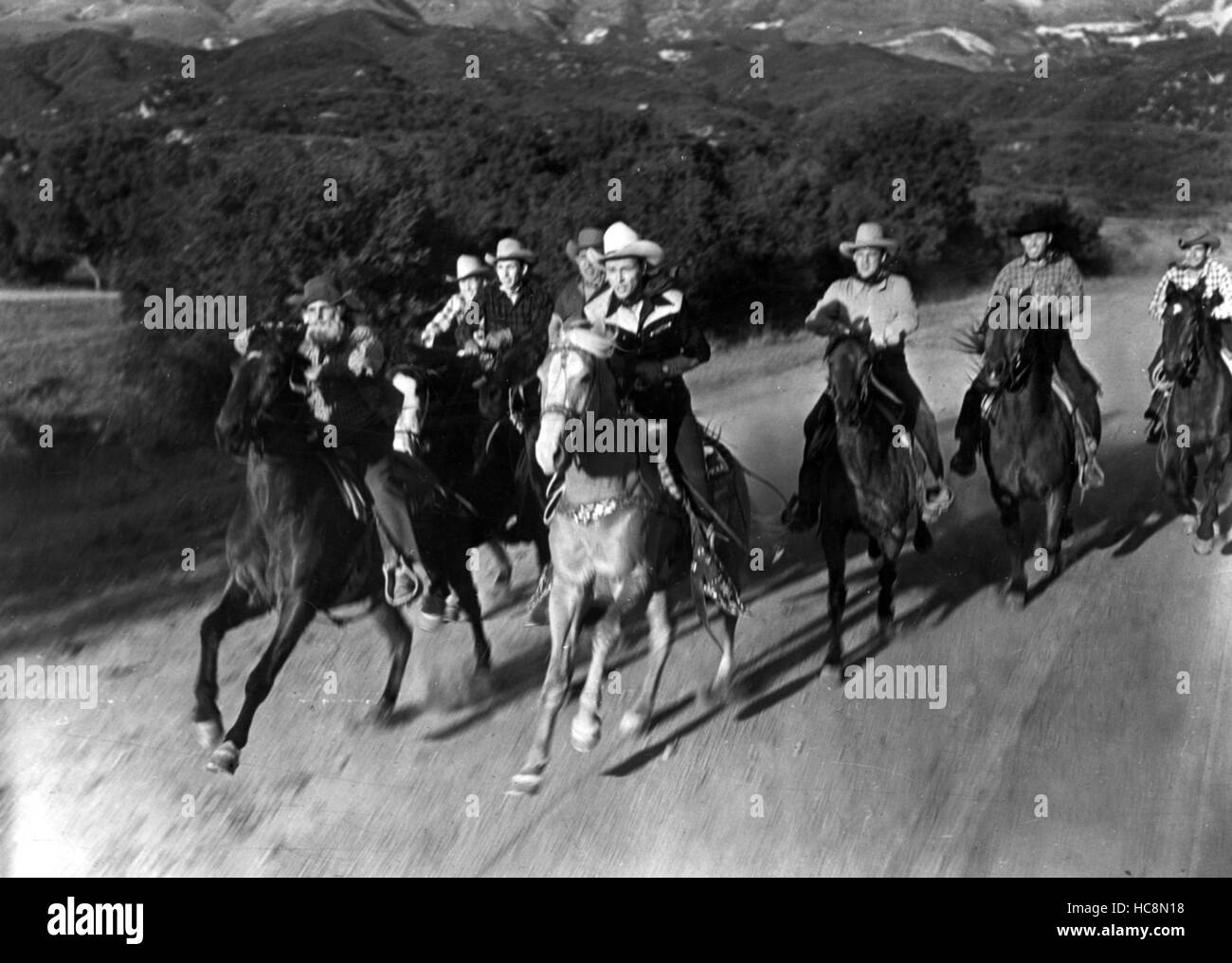 UTAH, Roy Rogers with Trigger the horse (center), 1945 Stock Photo Alamy