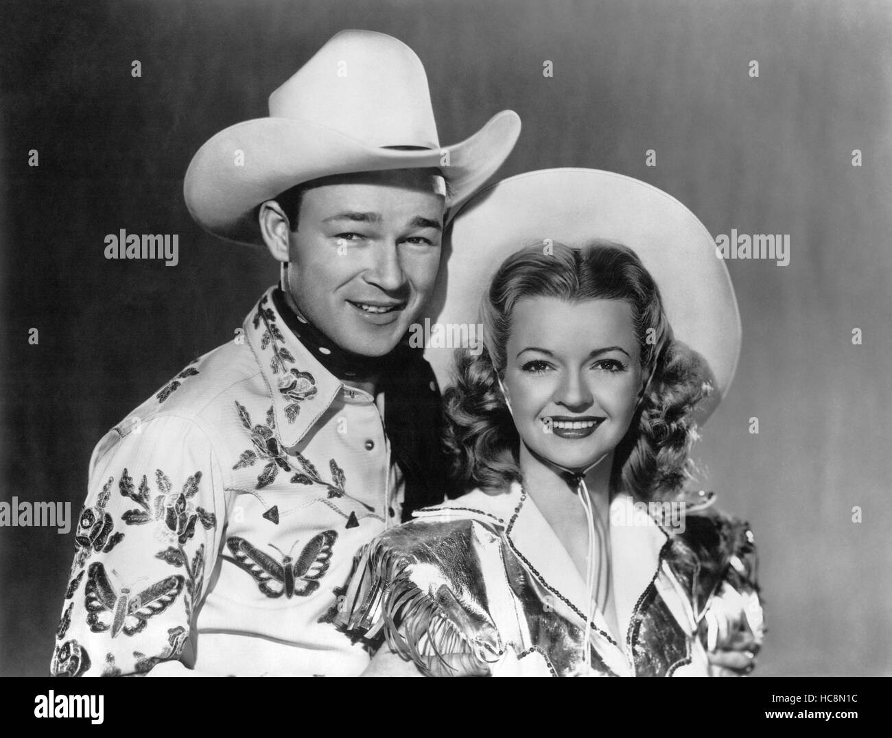 UTAH, Roy Rogers, Dale Evans, 1945 Stock Photo - Alamy