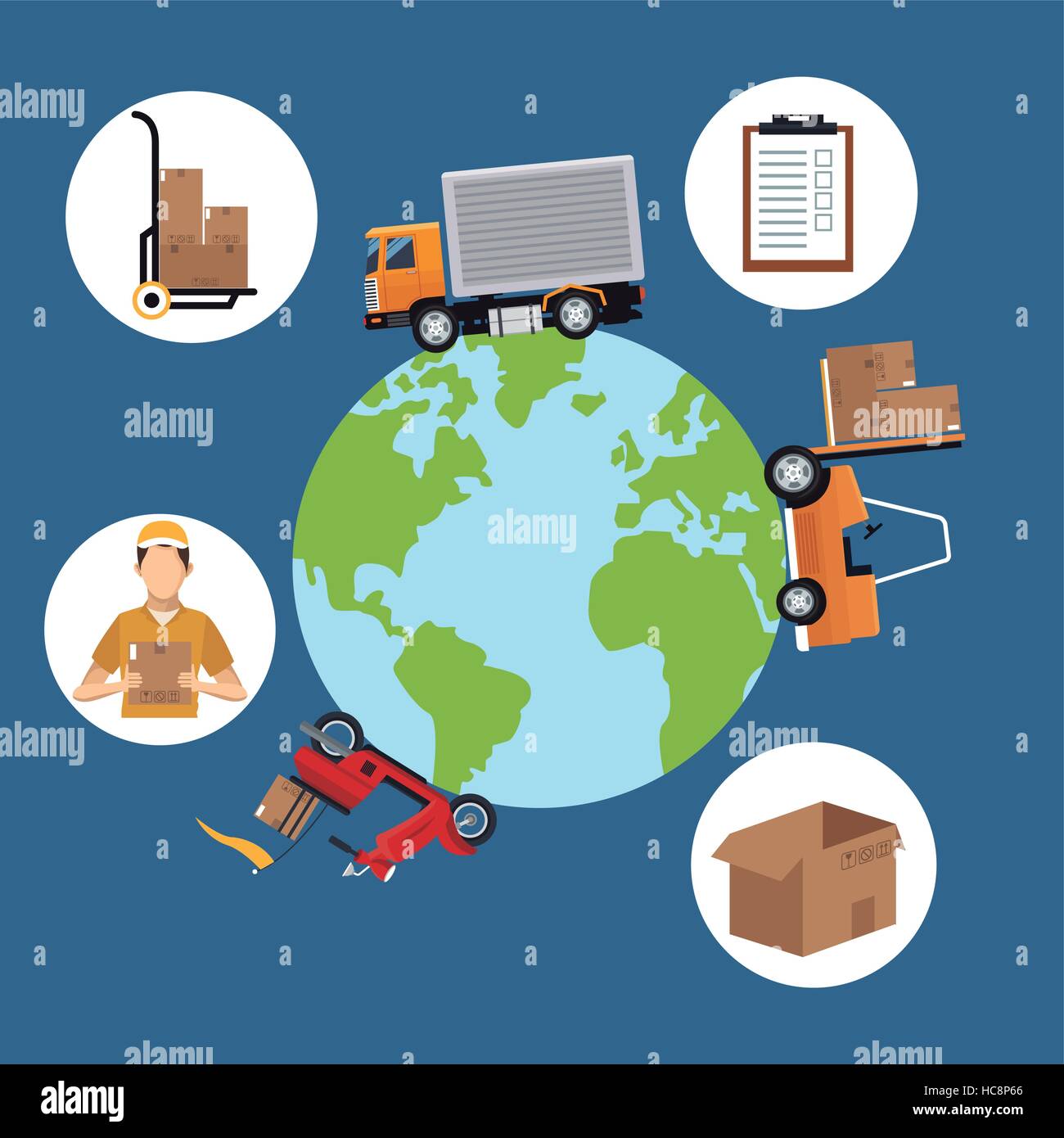 world wide cargo transport delivery concept Stock Vector Image & Art