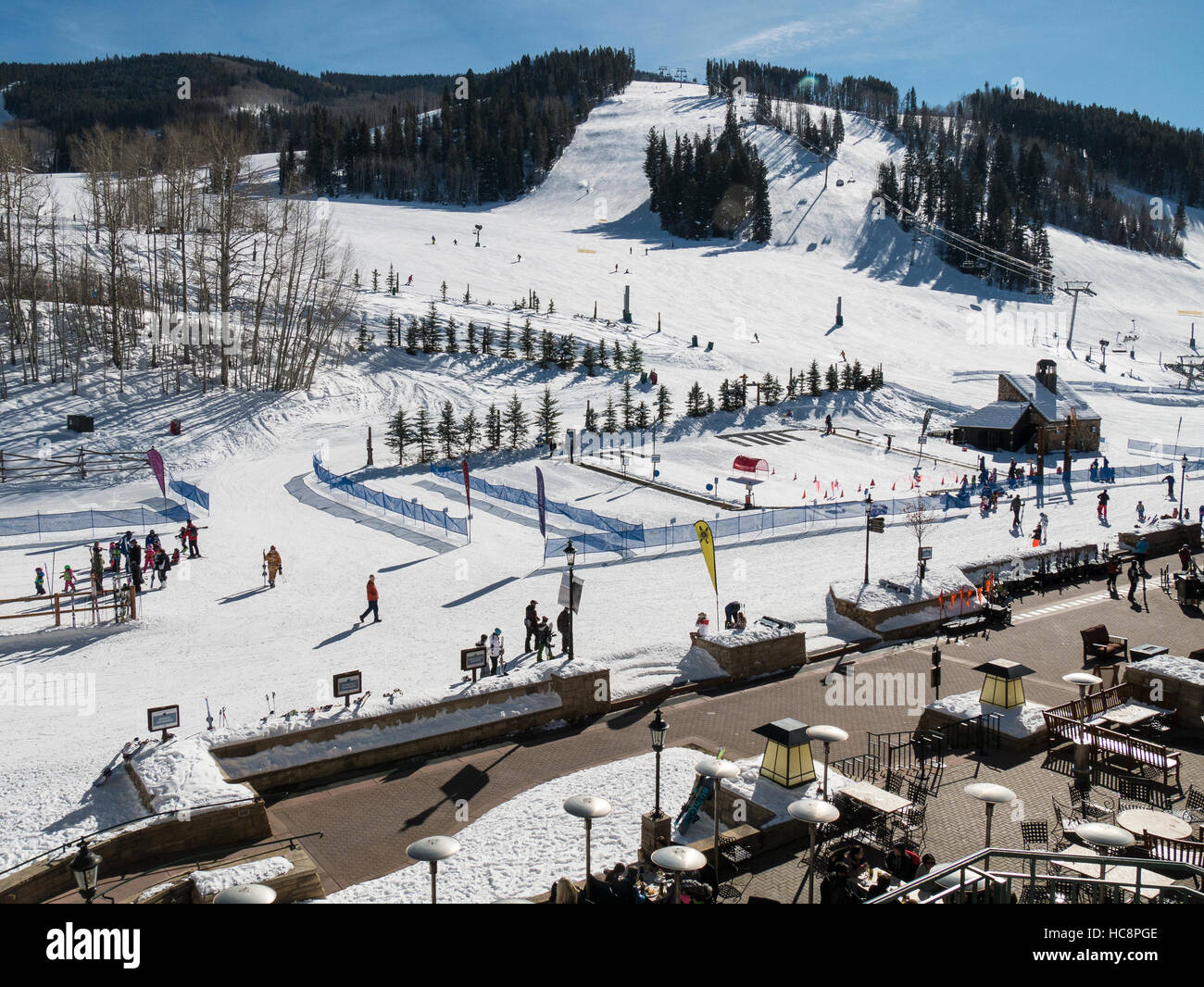 Base area, Beaver Creek Resort, Colorado Stock Photo Alamy