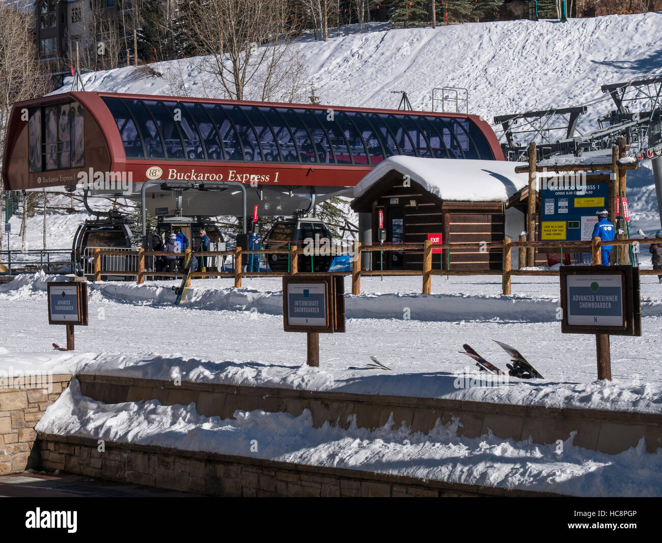 Buckaroo lift and ski school meeting place, Beaver Creek Resort