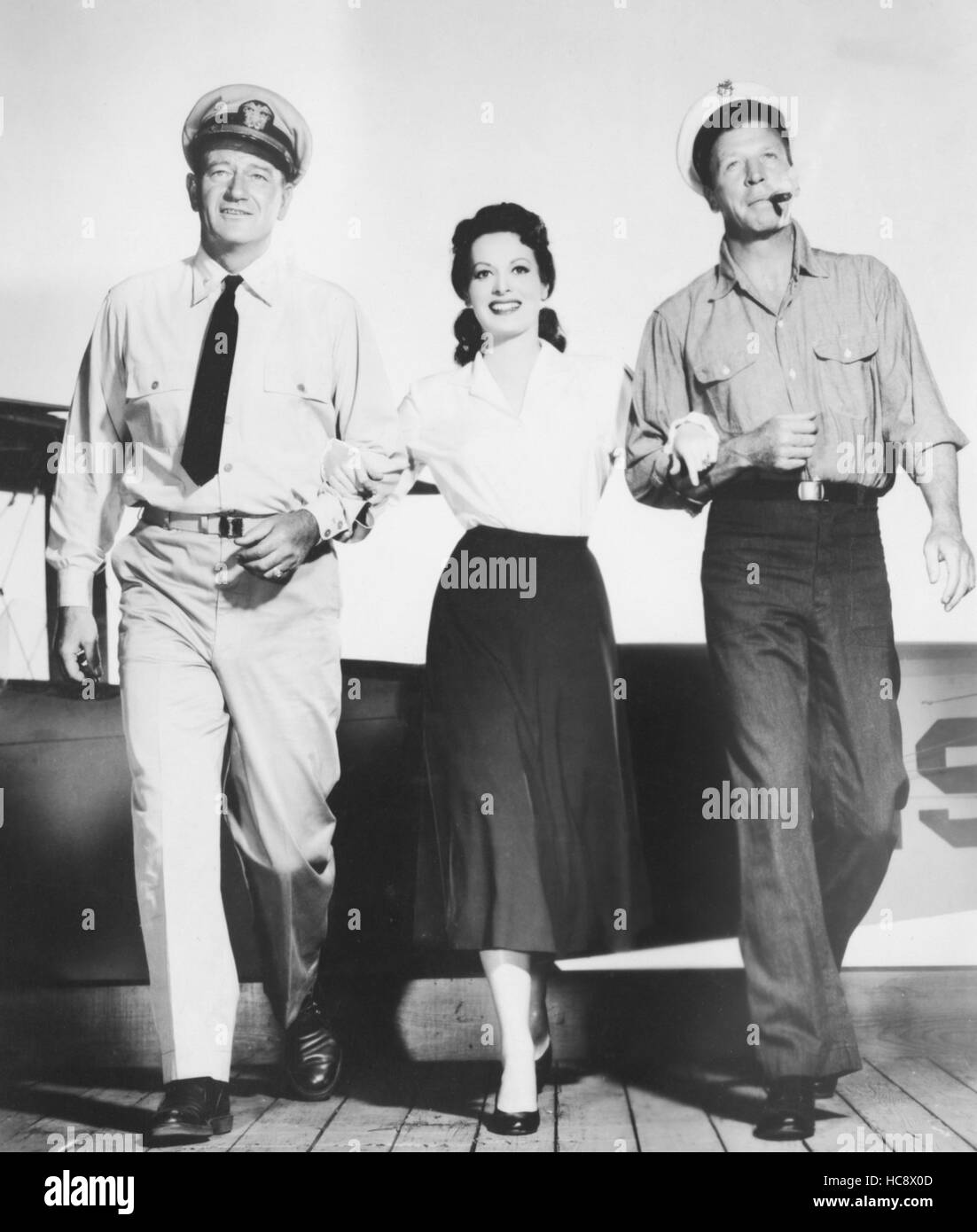 THE WINGS OF EAGLES, John Wayne, Maureen O'Hara, Dan Dailey, 1957 Stock ...