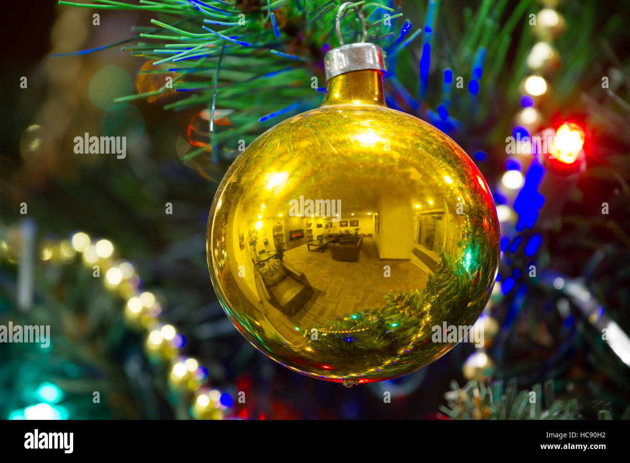 Decorated Christmas tree Stock Photo Alamy