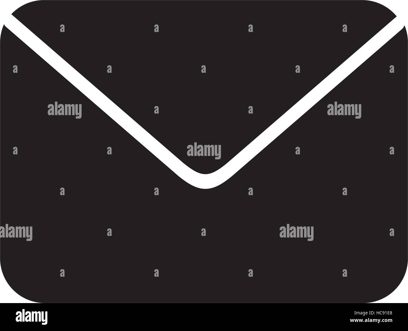 envelope mail flat icon vector illustration design Stock Vector Image ...