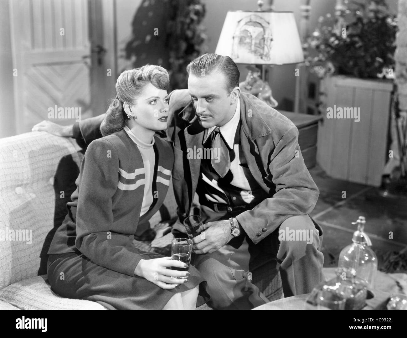 THE UNDERCOVER WOMAN, from left, Stephanie Bachelor, John Dehner, 1946